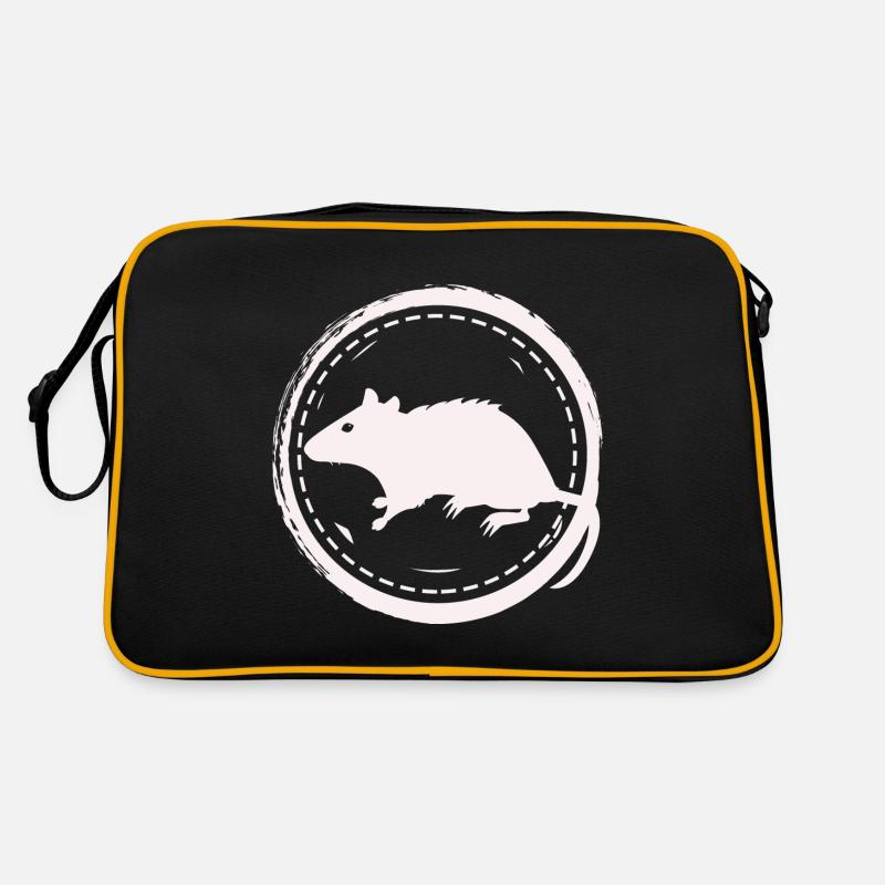 Ratte - Nagetier Retro Tasche