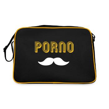 Porn mustache - Retro Bag - black/gold - Back