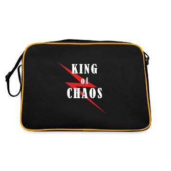 king of chaos - Retro Bag - black/gold - Back