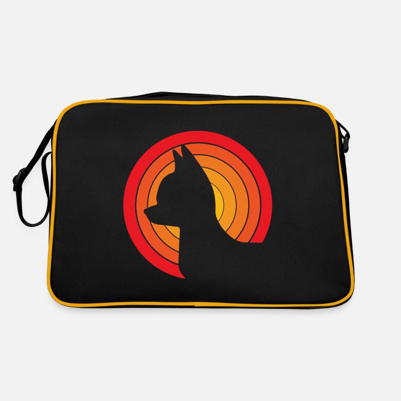 Chihuahua - Retro Tasche - Schwarz/Gold