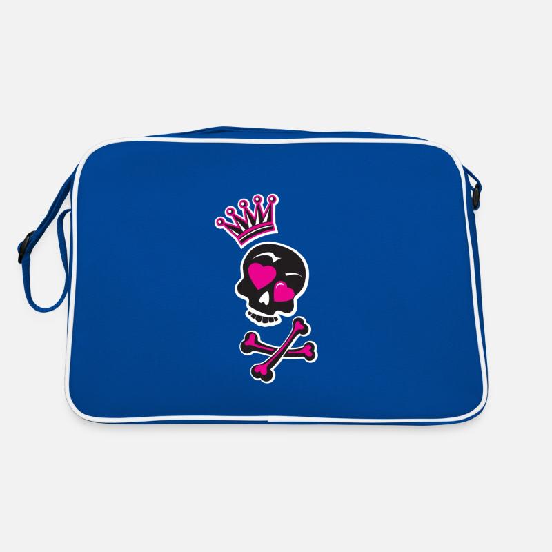 Skull with crown Retro Bag