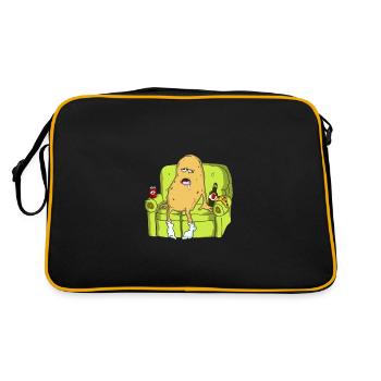 Gammel potato - Retro Bag - black/gold - Back