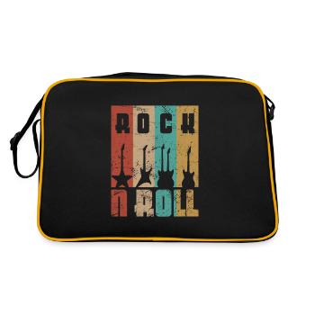ROCK N ROLL Guitares Rock Rocker Musique - Sac Retro - noir/or - Dos