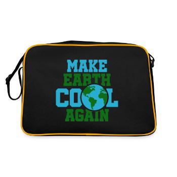 Environmental protection climate protection nature earth - Retro Bag - black/gold - Back