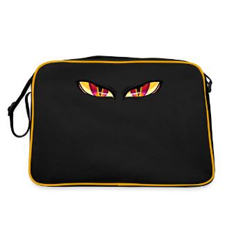 Yeux lion mort - Sac Retro - noir/or - Dos