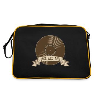 Rock n roll Rock Rock and Roll Vinyle - Sac Retro - noir/or - Dos