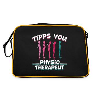 Physiotherapist Physiotherapist Physio Tips - Retro Bag - black/gold - Back