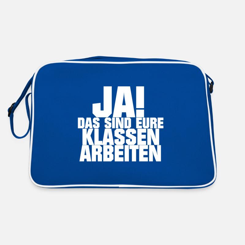 Lehrertasche JA! Das sind eure Klassenarbeiten Retro Tasche