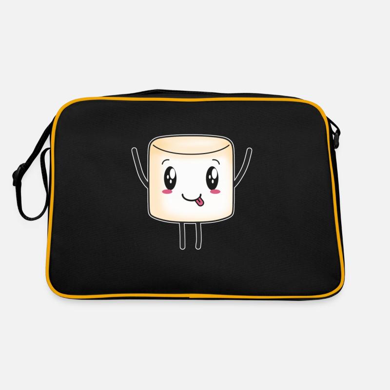 Marshmallow marshmallows cute candy kids Retro Bag