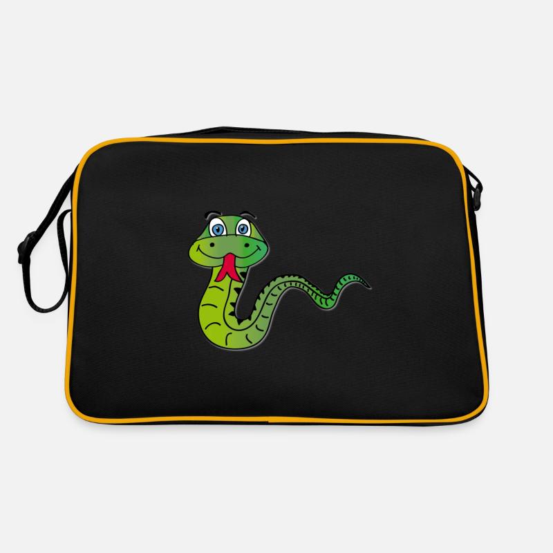 snake - Retro Bag - black/gold