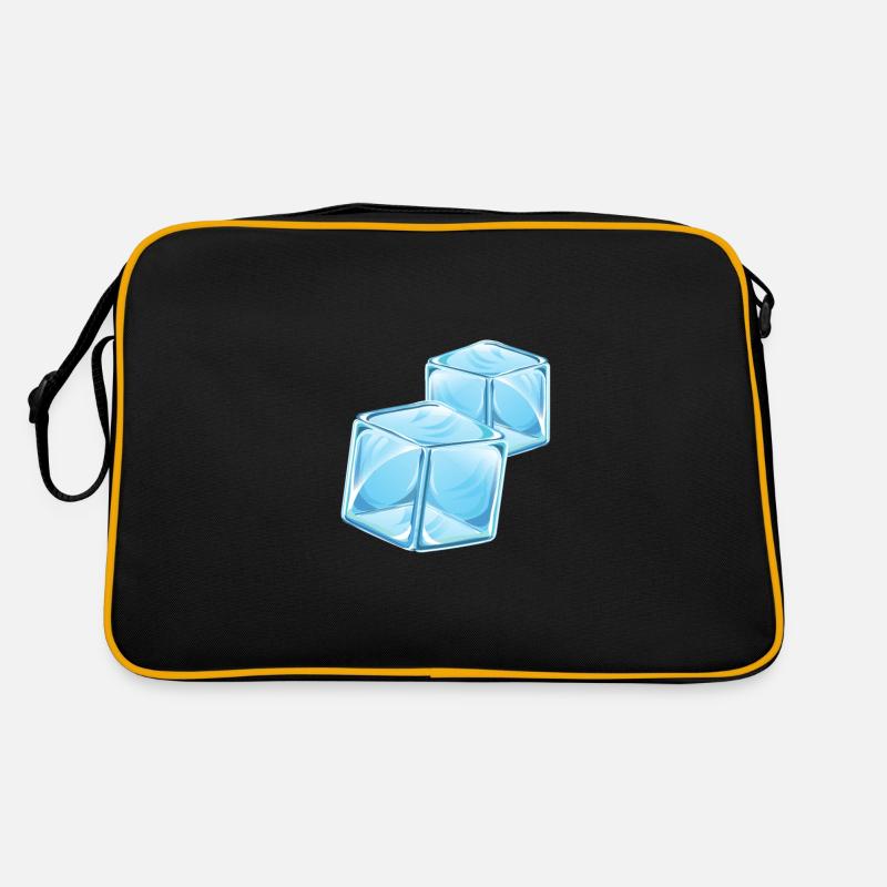 Eiswürfel Ice Cubes - Retro Tasche - Schwarz/Gold
