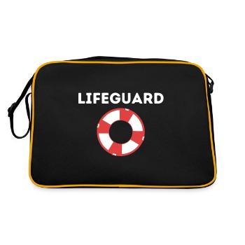 Gardes-côtes Lifeguard Garde-côte Baywatch - Sac Retro - noir/or - Dos