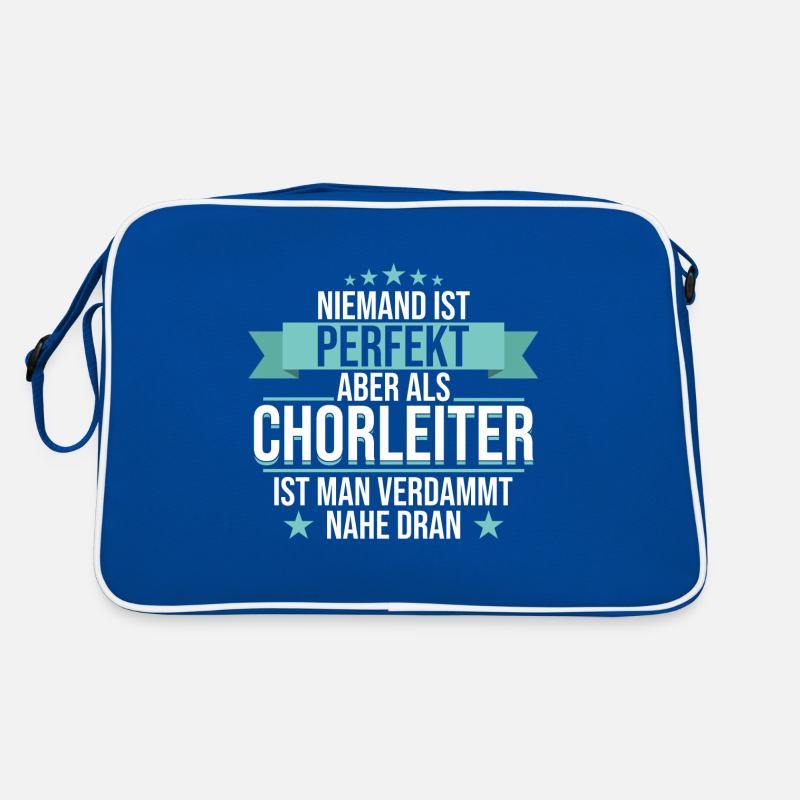 Chor Chorleiter Dirigent Chorleitung Spruch Retro Tasche