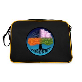 Saisons de l'Arbre de Vie - Saison de l'Arbre de Vie - Sac Retro - noir/or - Dos