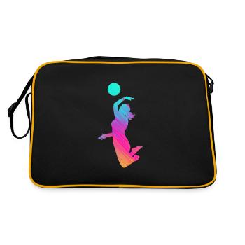 Volley-ball beach-volley-volley sport - Sac Retro - noir/or - Dos