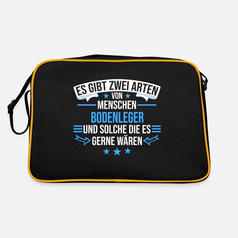 Bodenleger Handwerker Parkettleger Beruf Spruch Retro Tasche