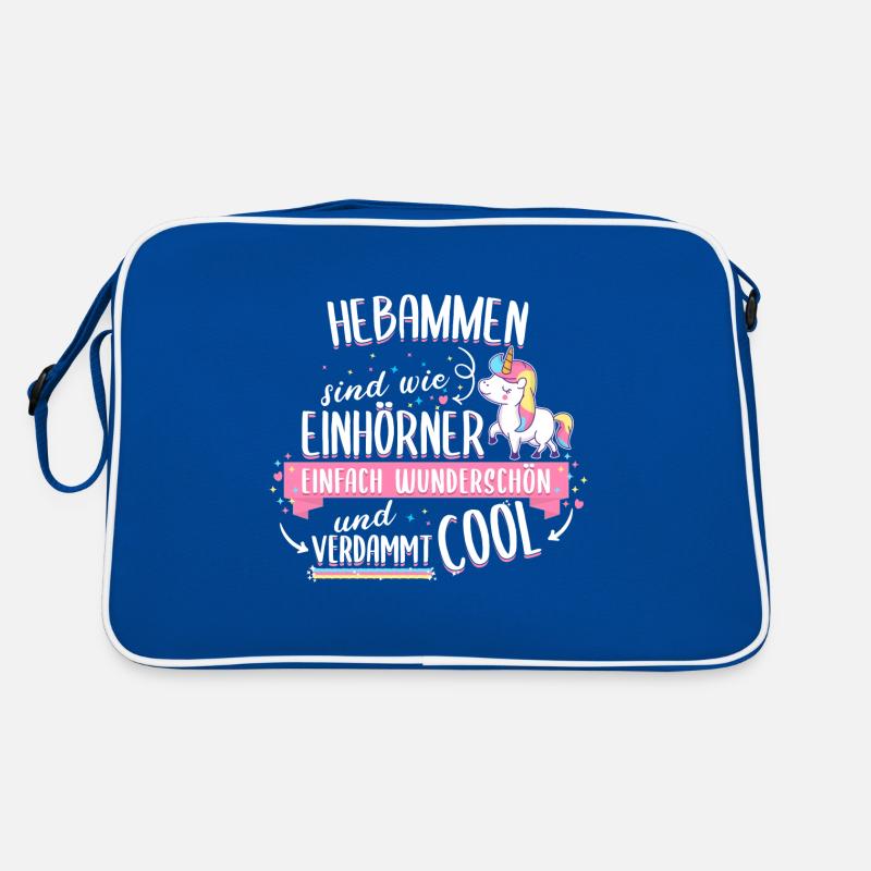 Hebamme Hebammen Entbindungspflegerin Beruf Spruch Retro Tasche