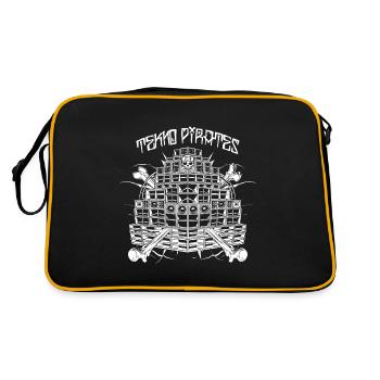 Free Tekno Pirates Sound System Logo - Sac Retro - noir/or - Dos