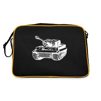 Panzer Tiger Battle Tank Première Guerre mondiale énonciation drôle - Sac Retro - noir/or - Dos