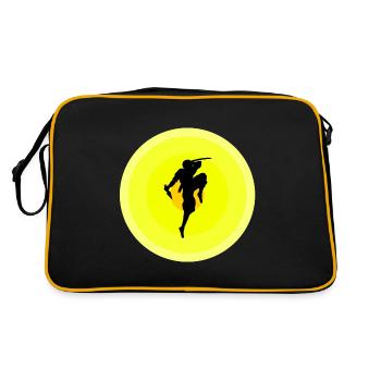 NINJA Japanese Clothing Theme - Retro Bag - black/gold - Back