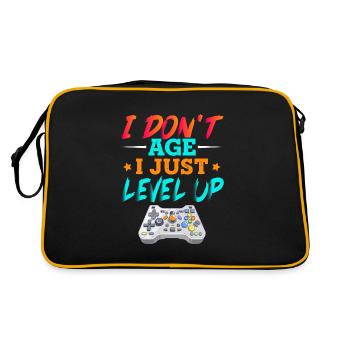Old gamer gamer - Retro Bag - black/gold - Back