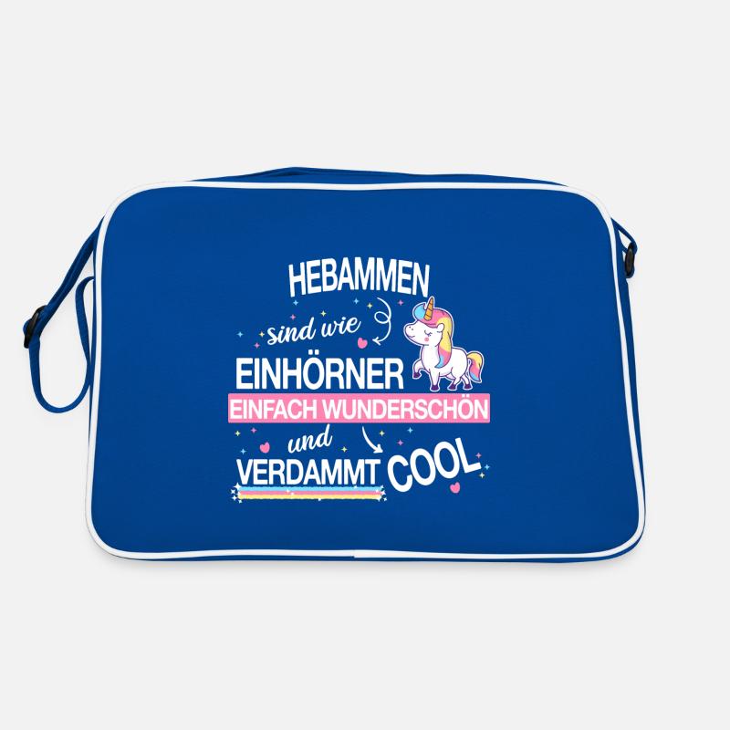 Hebamme Hebammen Entbindungspflegerin Beruf Spruch Retro Tasche