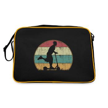 Pedal Scooter E-Scooter Scooter Électrique Rétro Vintage - Sac Retro - noir/or - Dos