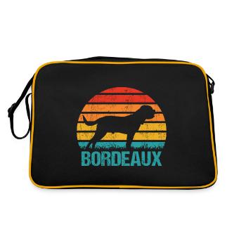 Vintage Rétro Bordeaux Grand Danois Bordeaux Grand Danois - Sac Retro - noir/or - Dos