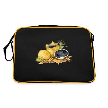 Potato bovist (Scleroderma citrinum) - Retro Bag - black/gold - Back