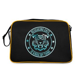 SAUVETAGE ANIMAL AIDE AUX ANIMAUX - Sac Retro - noir/or - Dos