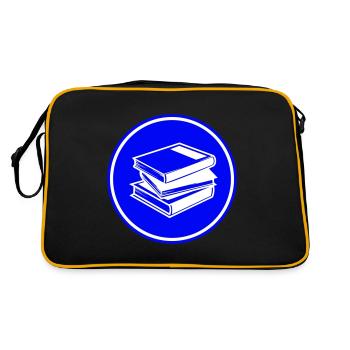 Lire des livres - Sac Retro - noir/or - Dos