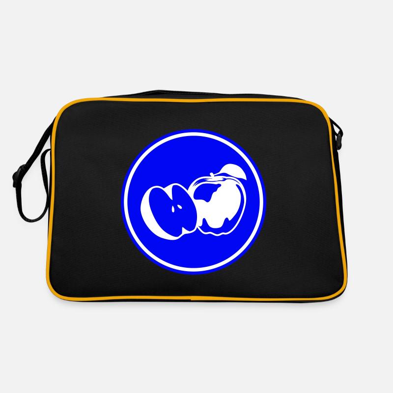 Apfel icon vitamine Retro Tasche