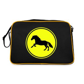 Icône Cheval Cheval - Sac Retro - noir/or - Dos