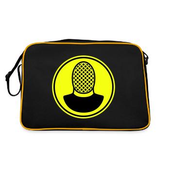 Fechten Maske - Retro Tasche - Schwarz/Gold - Hinten