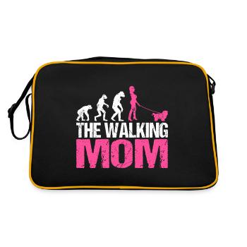Shih Poo Shihpoo Dog Mix Mom Mama Mistress - Retro Bag - black/gold - Back