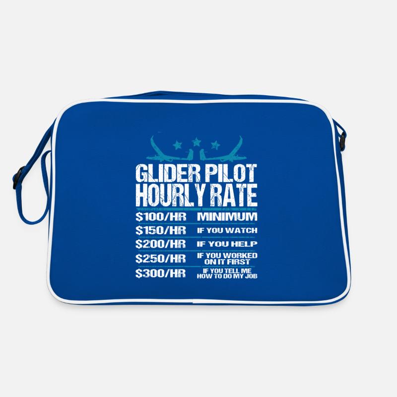 Segelflieger Segelflugzeug Glider Pilot Sprüche Retro Tasche