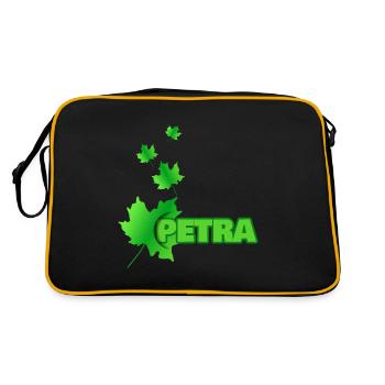 Prénom Petra - Sac Retro - noir/or - Dos