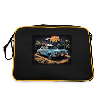 Véhicule de police - Sac Retro - noir/or - Dos