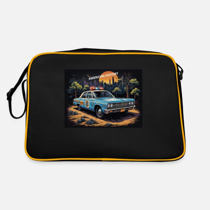 Police car Retro Bag