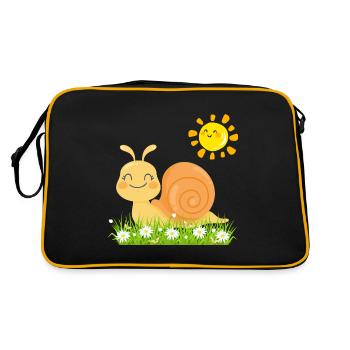 RADIENT SNAIL - Retro Bag - black/gold - Back