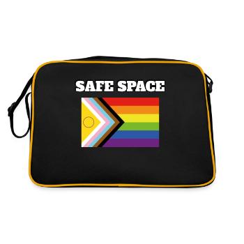 Inclusive Pride Pride SAFE SPACE - Retro Bag - black/gold - Back