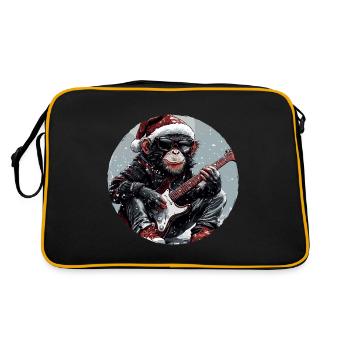 Monkey Christmas Rocker Guitar - Retro Bag - black/gold - Back