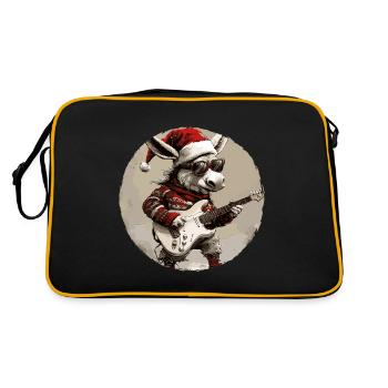 Guitare Rocker Donkey Christmas - Sac Retro - noir/or - Dos