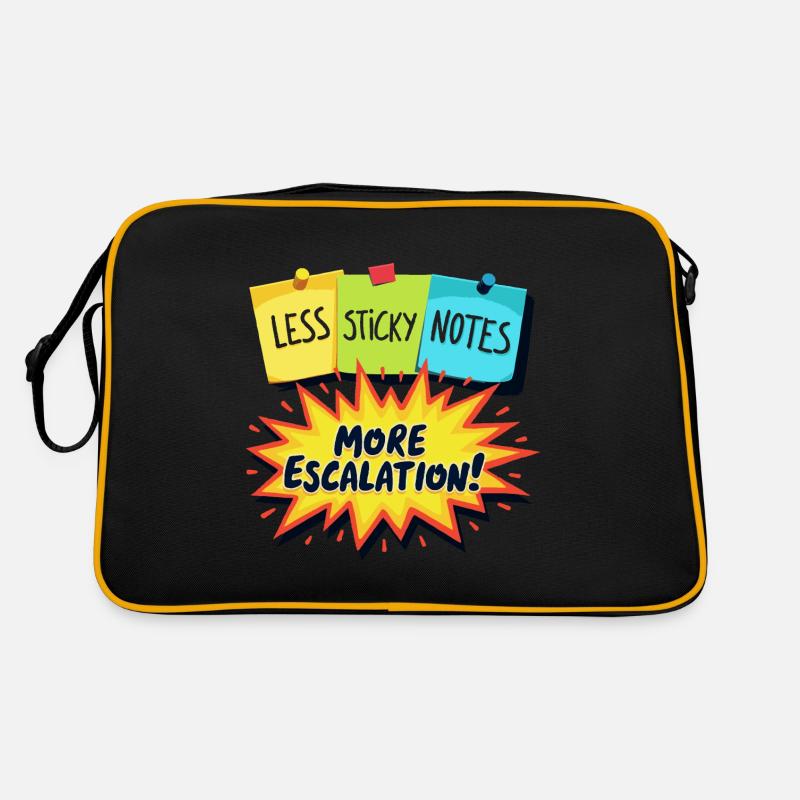 Communication Training Office Fun Escalation Retro Bag