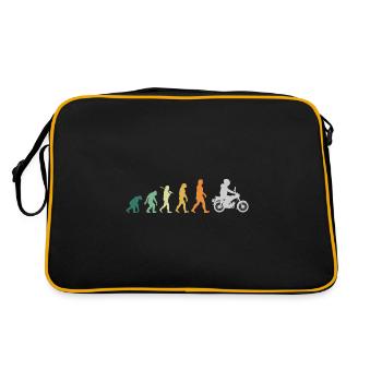 Moped DDR Mofa Ost S51 Evolution Retro Geschenk - Retro Tasche - Schwarz/Gold - Hinten