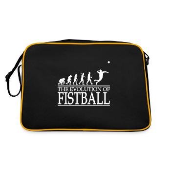 Joueur d'entraîneur d'idée de cadeau d'évolution de Fistball - Sac Retro - noir/or - Dos