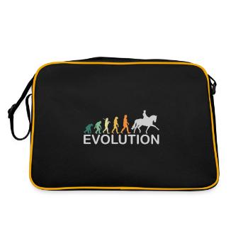 Cheval de dressage évolution cadeau rétro - Sac Retro - noir/or - Dos