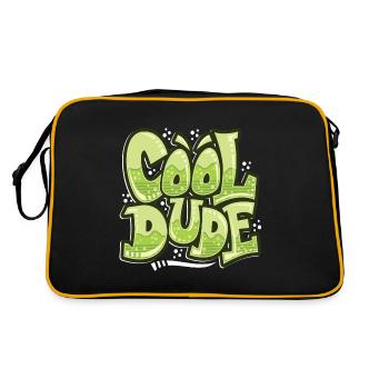 cool dude - Retro Bag - black/gold - Back