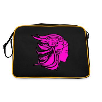 Viking Woman Viking Warrior - Retro Bag - black/gold - Back