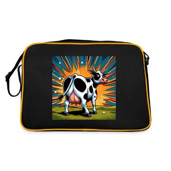 Vache de derrière - Sac Retro - noir/or - Dos